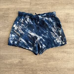 Electric & Rose blue tie dye shorts